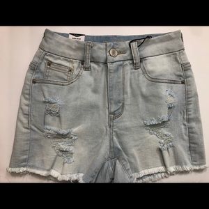 NWT Juniors Ripped Denim Shorts